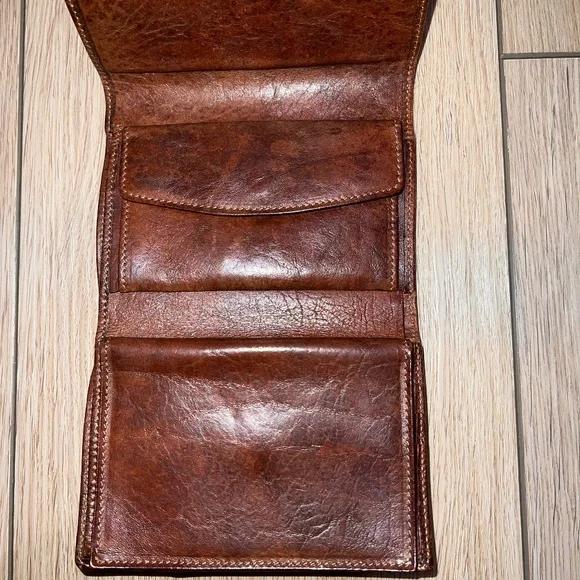 THE BRIDGE - Vintage Rich Brown Leather Wallet - Picture 3 of 10